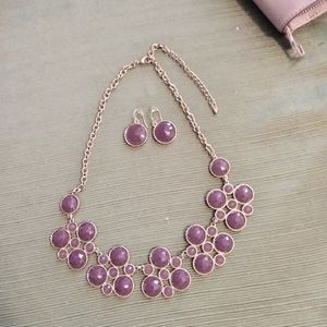 Necklace with earrings